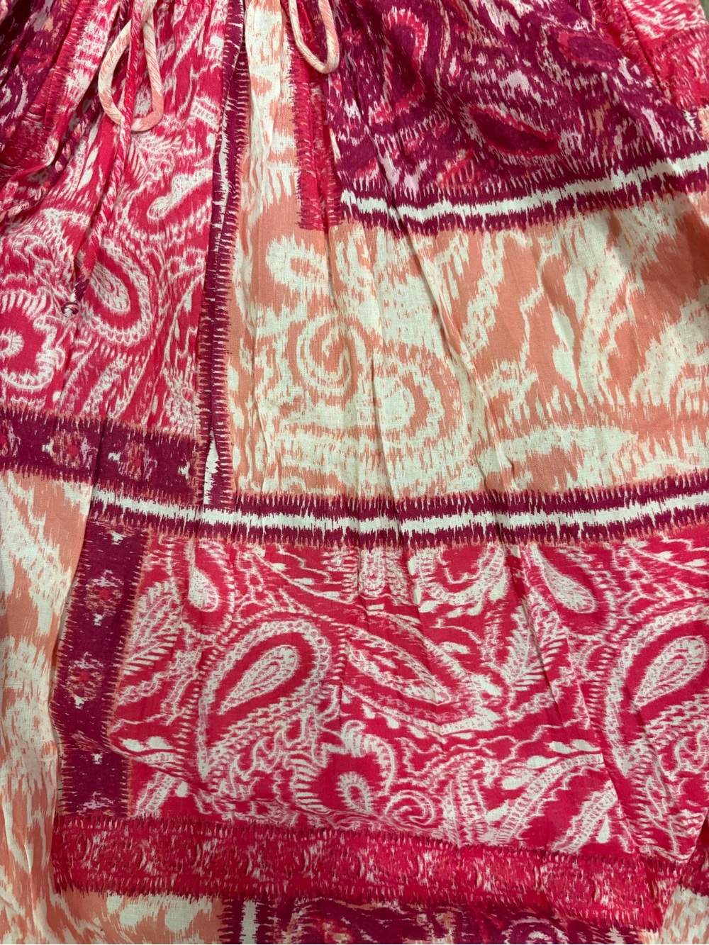 NEW~ Zara Pink Patchwork V-Neck Maxi Dress  size Medium - Picture 15 of 16